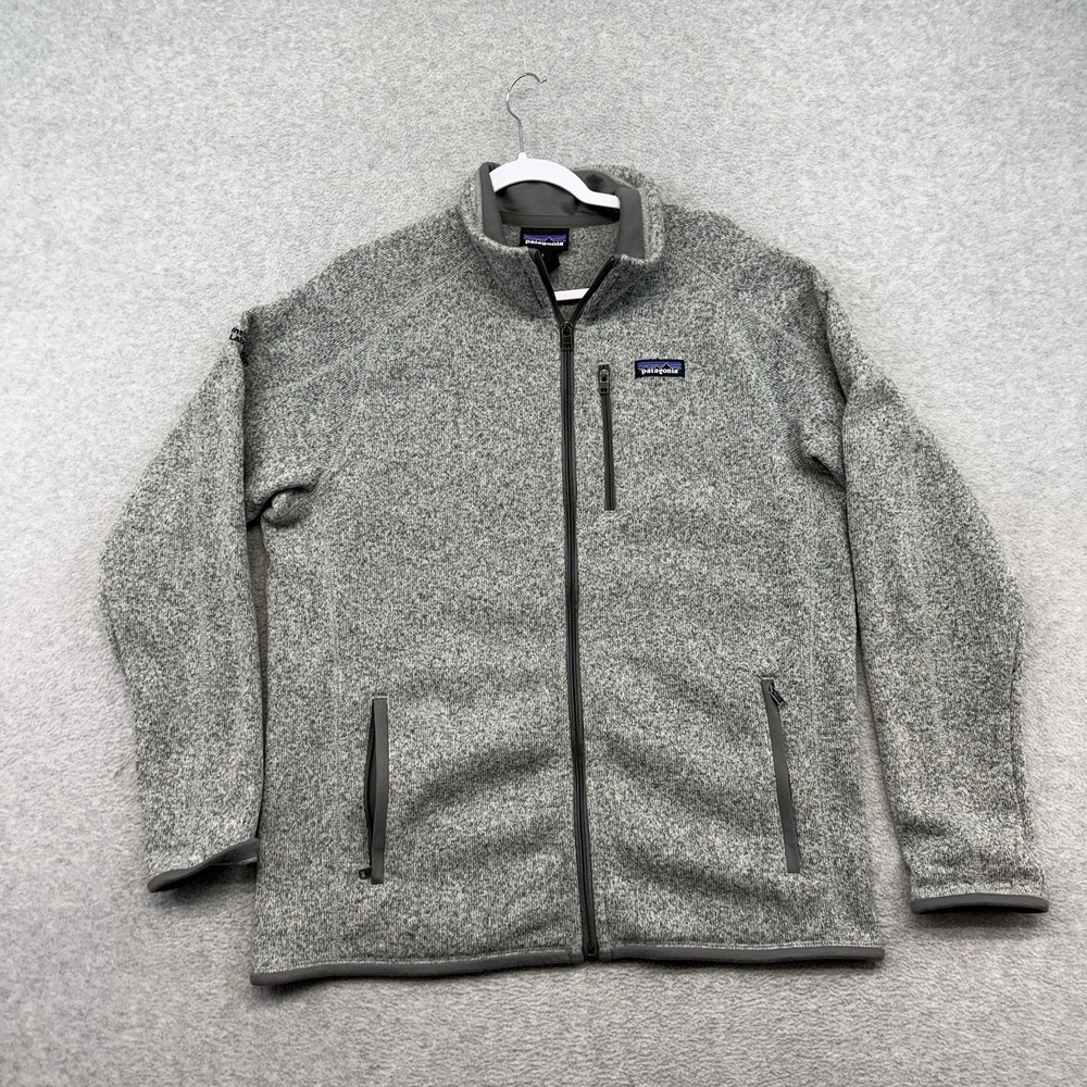 Patagonia Better Sweater Jacket Mens Large Gray Full Zip Fleece Hiking Outdoor